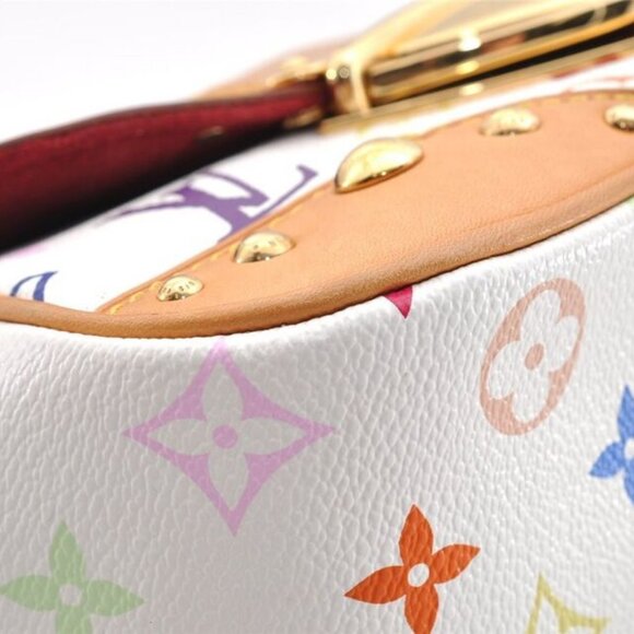 Auth Louis Vuitton Monogram Multicolor Marilyn Shoulder Bag M40127 White - Picture 8 of 16